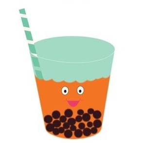 Boba Face Blue