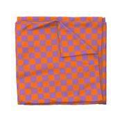 Large Orange and Purple Checkered