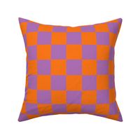 Large Orange and Purple Checkered