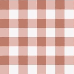 Monochrome Christmas Gingham - Blush