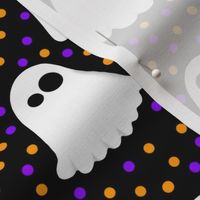 Ghosties with purple and orange dots