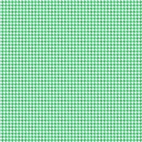 Small Fresh Green and White Handpainted Houndstooth Check Watercolor Pattern