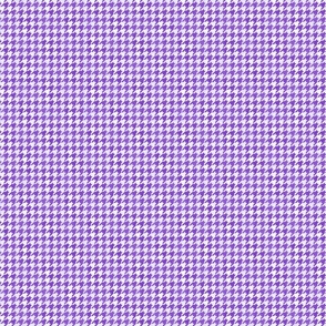 Small Royal Purple and White Handpainted Houndstooth Check Watercolor Pattern