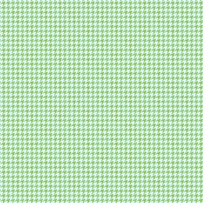 Small Lime Green and White Handpainted Houndstooth Check Watercolor Pattern