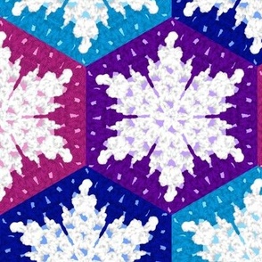 Bright Granny Snowflakes