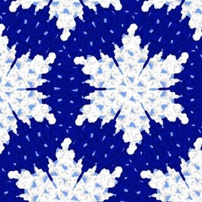 Royal Blue Granny Snowflakes