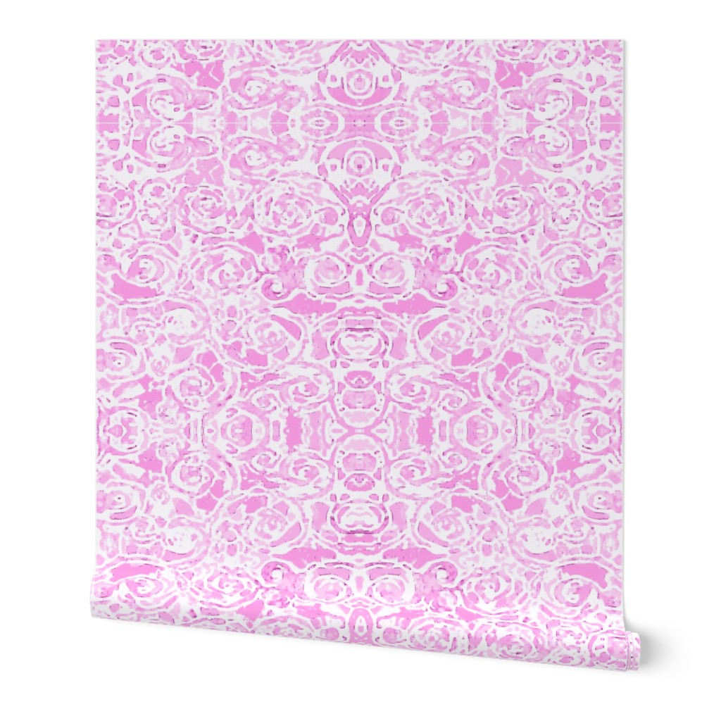 24" LARGE Caprice Magenta; Abstract NuVo Damask