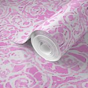 24" LARGE Caprice Magenta; Abstract NuVo Damask