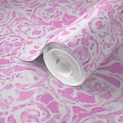 24" Caprice Magenta; Abstract NuVo Damask