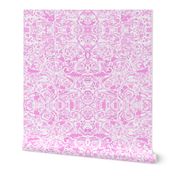 24" LARGE Caprice Magenta; Abstract NuVo Damask