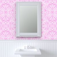 24" LARGE Caprice Magenta; Abstract NuVo Damask