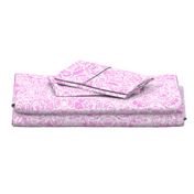 24" LARGE Caprice Magenta; Abstract NuVo Damask