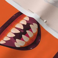 Monster Jaws Orange Background