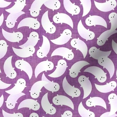 Halloween Ditsy Ghosts- Small- Orchid Purple- Friendly Phantoms- Baby's First Halloween- Cute Kids- Kawaii- Fall- Autumn- Spooky Decor