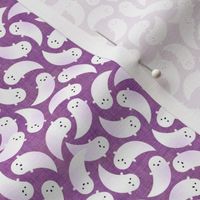 Halloween Ditsy Ghosts- Mini- Orchid Purple- Friendly Phantoms- Baby's First Halloween- Cute Kids- Kawaii- Fall- Autumn- Spooky Decor