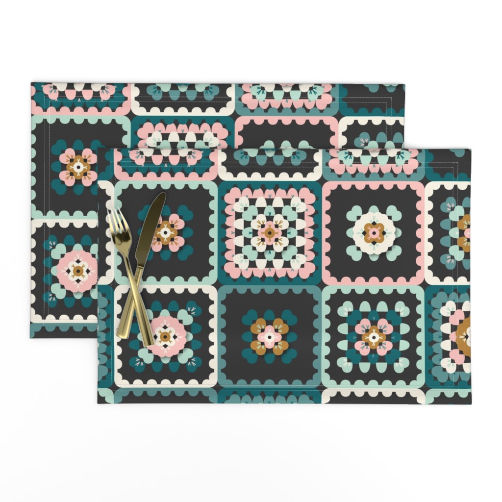granny square crochet in bloom