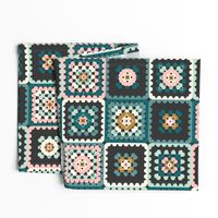 granny square crochet in bloom