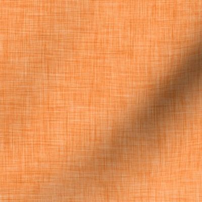 Carrot Orange- Linen Texture- Solid Color Coordinate- Quilt Blender- Pastel Halloween- Pumpkin- Fall- Autumn