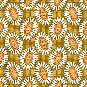 Daisy Button - Yellow