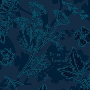 Victorian Floral Poison - blue02