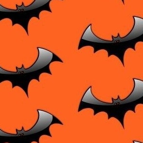 Bat Orange Background