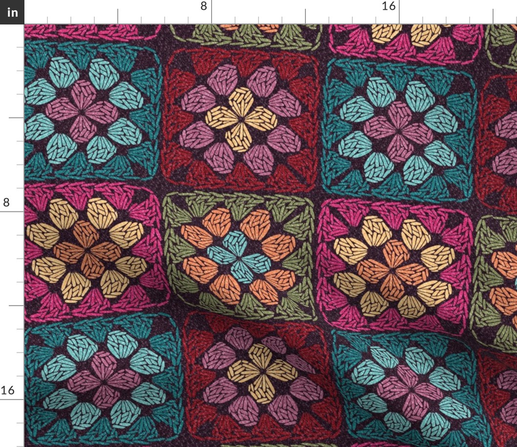 Autumn granny squares