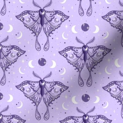 Celestial Luna Moth Amethyst Purple by Angel Gerardo - Small Scale
