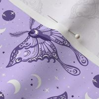 Celestial Luna Moth Amethyst Purple by Angel Gerardo - Small Scale