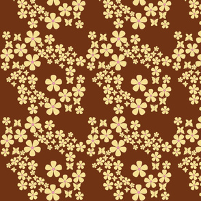 swiss_dots_floral-butterfly- brown,yellow, pink