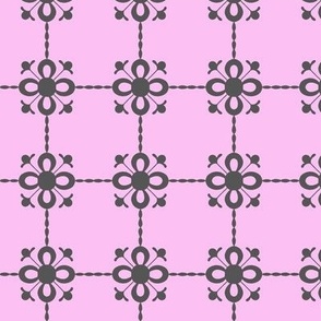 Floral Tile - Pink