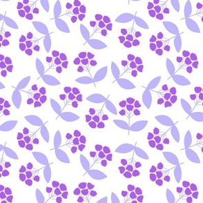 bright purple ditsy floral