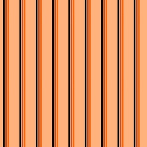 Boo - Stripes - Light Orange, Bright Orange, Rust, Black and - ffb27c, ba532a, ff660e