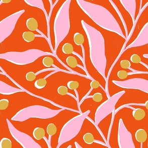 Malin (orange and pale pink)