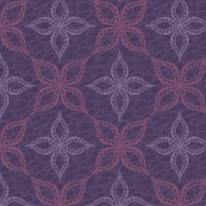 Lattice of Petals Royal Purple - Large