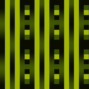 GRST2 - Checked Gradient Stripes in Lime and Olive - Narrow