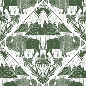 Hoofin’ It to Yellowstone // LARGE // Forest Green