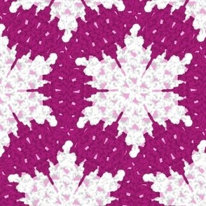 Raspberry Light Pink Granny Snowflakes