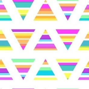 rainbow beardie triangles 
