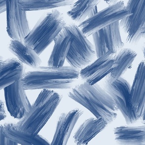 Blue Brushstrokes