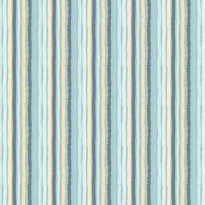 Stripes_turquoise, seafoam, dark blue, gold