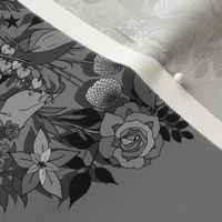 Witch's Garden Under the Moon tea towel  