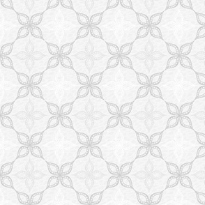 Lattice of Petals Soft Gray