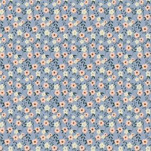 Ditsy Floral Soft Blue