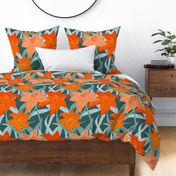 Tiger Lilies Floral Pattern