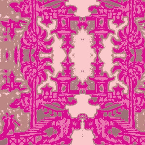 Escher pagoda pink