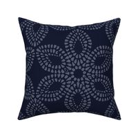 Victorian Lace - Navy Blue - Large