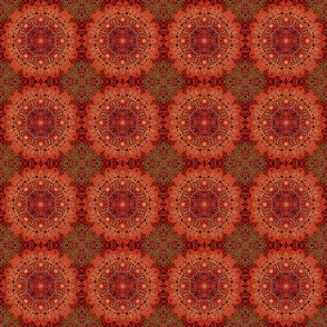 Retro Crochet Granny Squares in Retro tones