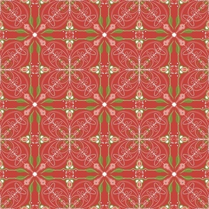 Festive red and Green Tile