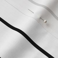 2 inch Classic Vertical Black Baseball Stripe Lines On White