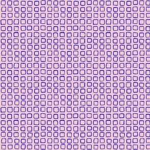 Bright Blue Squares on Pink, bold 80s grid